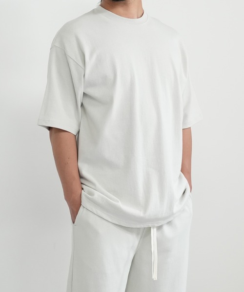 BASIS(ベイシス)の「SANDER LAND 9.1ozマグナムウェイト 無地 ビッグシルエット 半袖Tシャツ(Tシャツ/カットソー・メンズ・ブラック/グレー/セージグリーン・MEDIUM/LARGE/X-LARGE)」の7枚目の写真