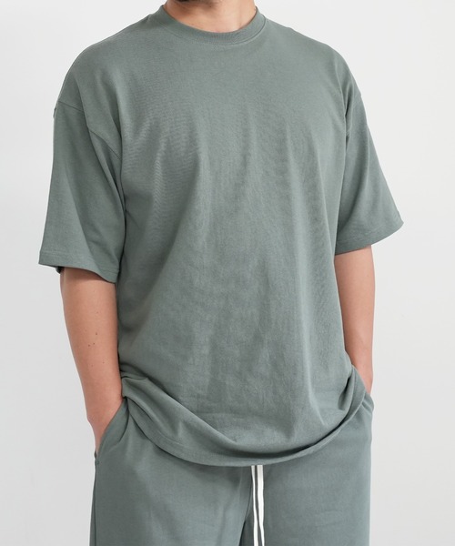 BASIS(ベイシス)の「SANDER LAND 9.1ozマグナムウェイト 無地 ビッグシルエット 半袖Tシャツ(Tシャツ/カットソー・メンズ・ブラック/グレー/セージグリーン・MEDIUM/LARGE/X-LARGE)」の17枚目の写真
