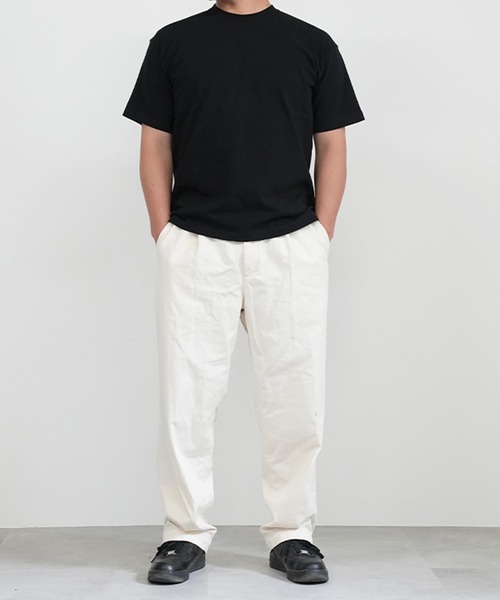 BASIS(ベイシス)の「SANDER LAND 9.1ozマグナムウェイト 無地 ビッグシルエット 半袖Tシャツ(Tシャツ/カットソー・メンズ・ブラック/グレー/セージグリーン・MEDIUM/LARGE/X-LARGE)」の21枚目の写真