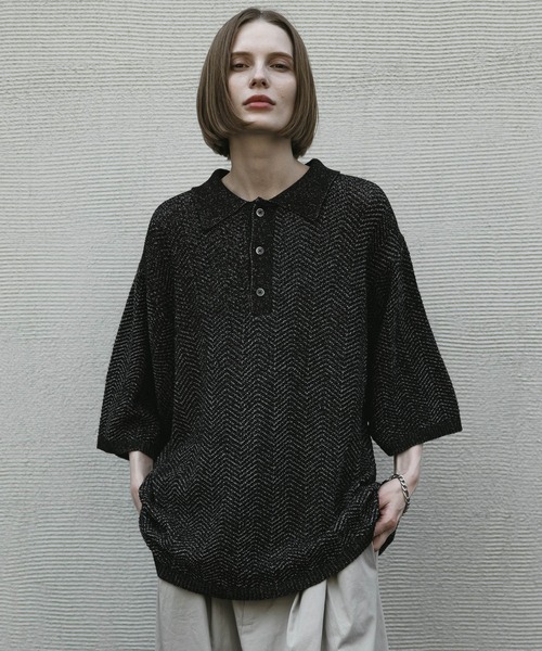 て*ぁ様 loose dual yarn dry polo ルーズデュアルヤーン loose dual yarn dry polo / ルーズデュアルヤーンドライポロ