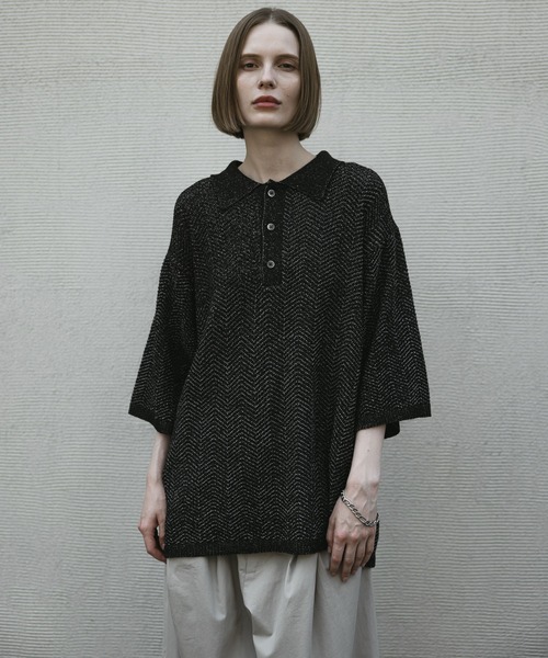 て*ぁ様 loose dual yarn dry polo ルーズデュアルヤーン loose dual yarn dry polo / ルーズデュアルヤーンドライポロ