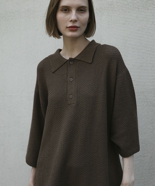 て*ぁ様 loose dual yarn dry polo ルーズデュアルヤーン loose dual yarn dry polo / ルーズデュアルヤーンドライポロ