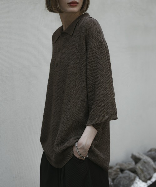 て*ぁ様 loose dual yarn dry polo ルーズデュアルヤーン loose dual yarn dry polo / ルーズデュアルヤーンドライポロ