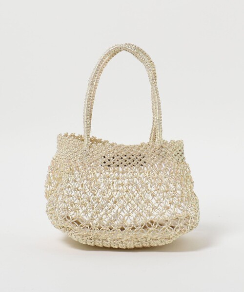 Steven Alan（スティーブンアラン）の「＜The Bagmati＞METALIC TOTE BAG S/バッグ（かごバッグ・レディース・その他/ブラック・FREE）」の4枚目の写真