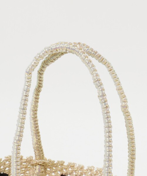 Steven Alan（スティーブンアラン）の「＜The Bagmati＞METALIC TOTE BAG S/バッグ（かごバッグ・レディース・その他/ブラック・FREE）」の6枚目の写真