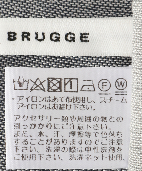 ATELIER BRUGGE(アトリエブルージュ)の「【ATELIER BRUGGE/アトリエブルージュ】バイカラーストール(マフラー・レディース・ネイビー/ベージュ・FREE)」の6枚目の写真