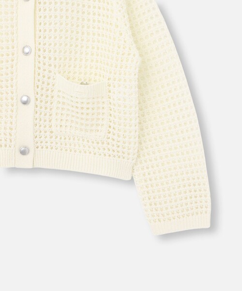 セール】フィッシュネットニットジャケット（カーディガン