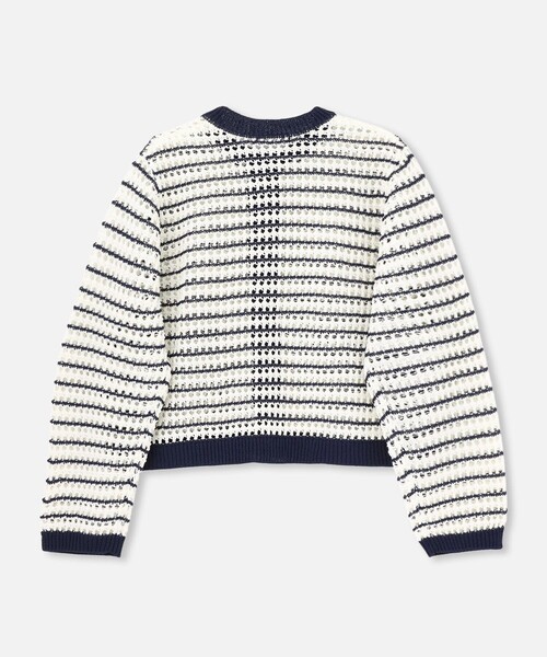 GALLEEVIE フィッシュネット フロントオープンジャケットカーディガン GALLEEVIE フィッシュネット フロントオープンジャケット