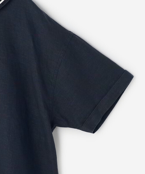 ORCIVAL（オーシバル）の「ORCIVAL | リネン 半袖セーラーシャツ WOMEN（シャツ/ブラウス・レディース・ネイビー/オフホワイト・1）」の11枚目の写真