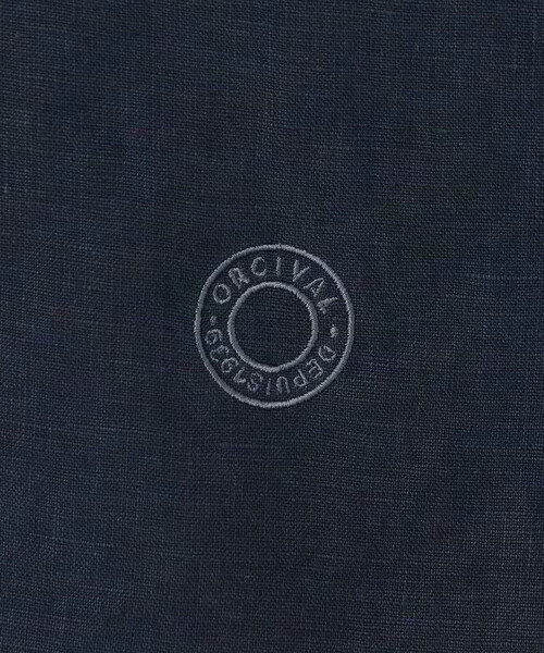 ORCIVAL（オーシバル）の「ORCIVAL | リネン 半袖セーラーシャツ WOMEN（シャツ/ブラウス・レディース・ネイビー/オフホワイト・1）」の13枚目の写真