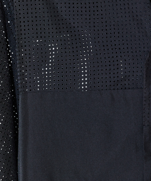5351 POUR LES HOMMES（ゴーサンゴーイチプールオム）の「【25S/S】パッチワーク メッシュ 半袖シャツ（シャツ/ブラウス・メンズ・ホワイト/ブラック・46/44/50/48）」の8枚目の写真