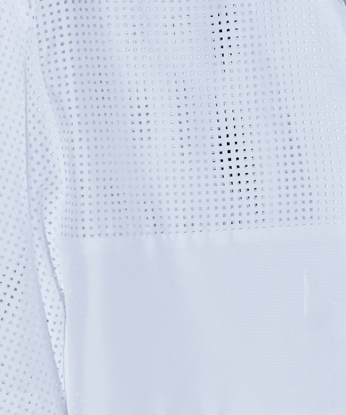 5351 POUR LES HOMMES（ゴーサンゴーイチプールオム）の「【25S/S】パッチワーク メッシュ 半袖シャツ（シャツ/ブラウス・メンズ・ホワイト/ブラック・46/44/50/48）」の10枚目の写真