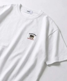 MRU（エムアールユー）の「2026SS MRU/エムアールユー オーバーサイズ アニマル/髭おじさん/ハンバーガー ワンポイント刺繍 半袖Tシャツ レディース メンズ（Tシャツ/カットソー）」