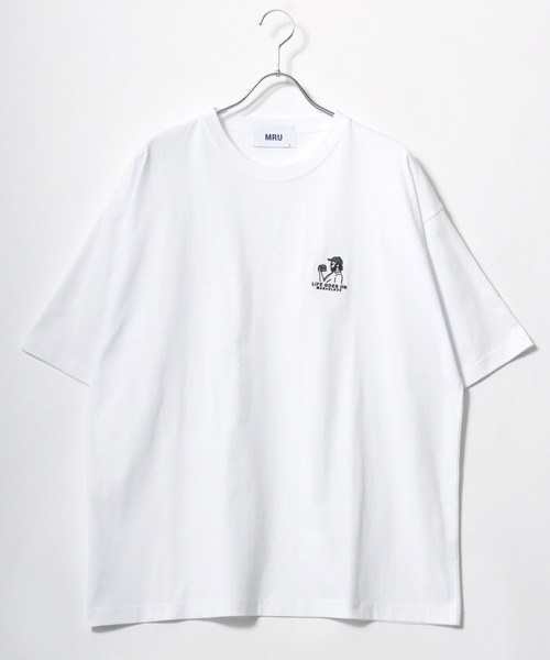 ［みーさん専用］リッピーTシャツ セール】2025SS MRU/エムアールユー オーバーサイズ アニマル/髭