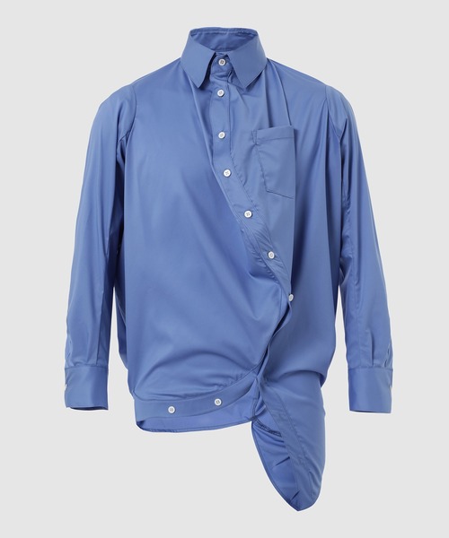 ANREALAGE(アンリアレイジ)の「BALL SHIRT(シャツ/ブラウス・メンズ・ホワイト/サックスブルー/ブラック・48/46/38)」の1枚目の写真