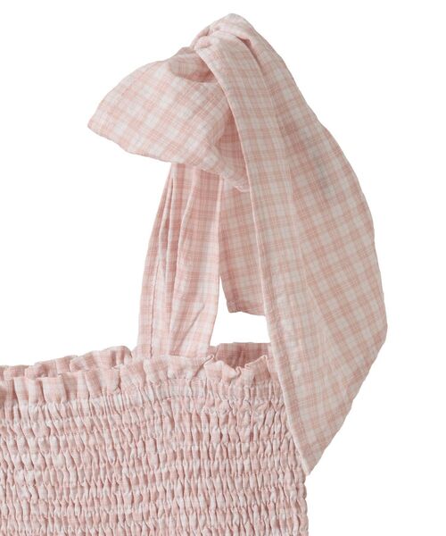 Areeam（アリーム）の「シャーリングチェックキャミワンピース（ワンピース・レディース・ライトピンク/ライトイエロー・FREE）」の22枚目の写真