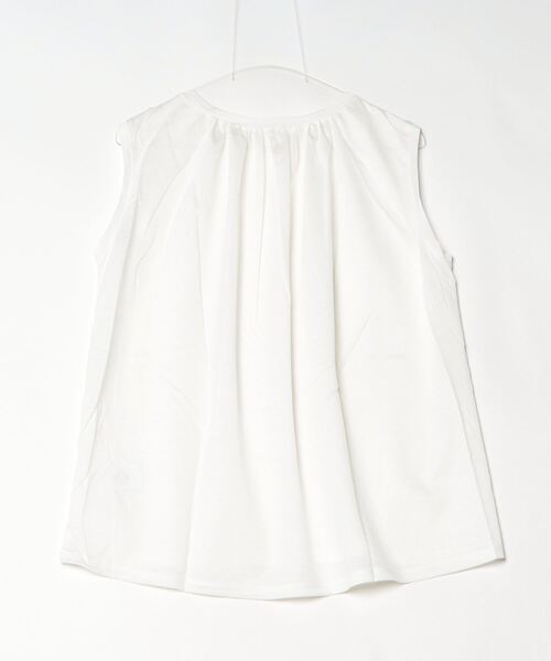 Julier Yoga and Relax（ジュリエヨガアンドリラックス）の「Julier ロイヤルクロス天竺タンクトップ（タンクトップ・レディース・ホワイト/ネイビー/オレンジ・FREE）」の16枚目の写真