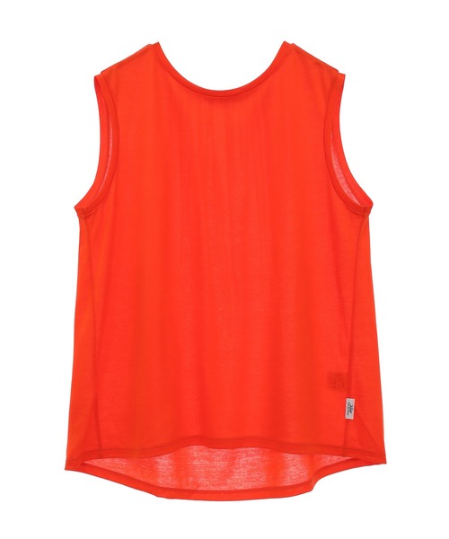 Julier Yoga and Relax（ジュリエヨガアンドリラックス）の「Julier ロイヤルクロス天竺タンクトップ（タンクトップ・レディース・ホワイト/ネイビー/オレンジ・FREE）」の3枚目の写真