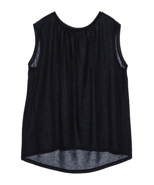 Julier Yoga and Relax（ジュリエヨガアンドリラックス）の「Julier ロイヤルクロス天竺タンクトップ（タンクトップ・レディース・ホワイト/ネイビー/オレンジ・FREE）」の10枚目の写真