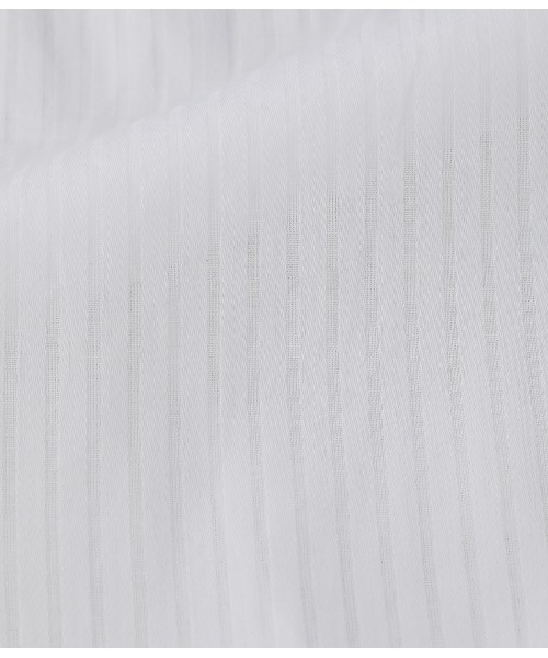 SIPULI（シプリ）の「Cotton Stripe Dobby ランダムカットブラウス（シャツ/ブラウス・レディース・ホワイト/イエロー・2）」の11枚目の写真