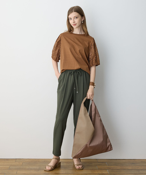 LE SOUK HOLIDAY(ルスークホリデー)の「トライアングルトートバッグ(トートバッグ・レディース・ブラック/ベージュ・フリー)」の11枚目の写真