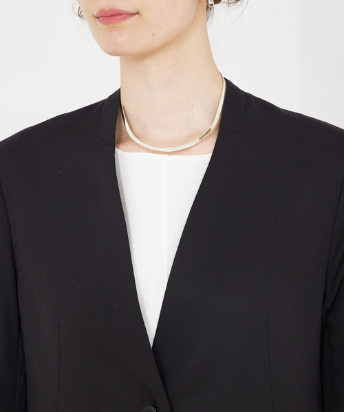 qualite（カリテ）の「袖コンシールあきJK/秋服/冬服/オフィスカジュアル（テーラードジャケット・レディース・ブラック/グレイッシュベージュ・38/36）」の14枚目の写真