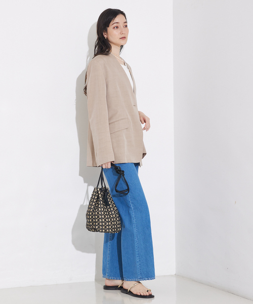 qualite（カリテ）の「袖コンシールあきJK/秋服/冬服/オフィスカジュアル（テーラードジャケット・レディース・ブラック/グレイッシュベージュ・38/36）」の21枚目の写真