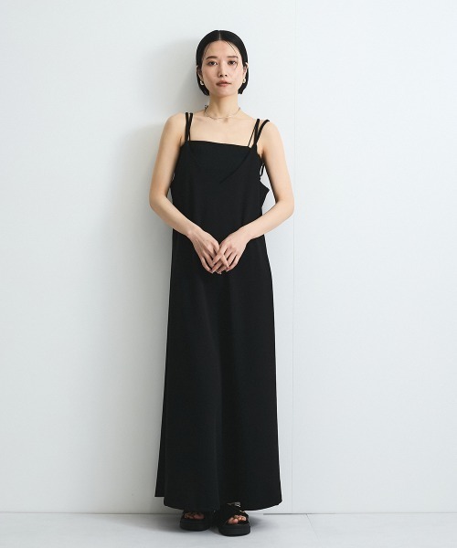 VICKY(ビッキー)の「カップ付きラメキャミソール≪手洗い可能≫(キャミソール・レディース・オフホワイト/ブラック/ブラウン・M)」の8枚目の写真