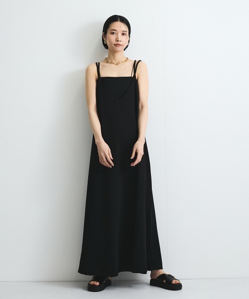 VICKY(ビッキー)の「カップ付きラメキャミソール≪手洗い可能≫(キャミソール・レディース・オフホワイト/ブラック/ブラウン・M)」の10枚目の写真