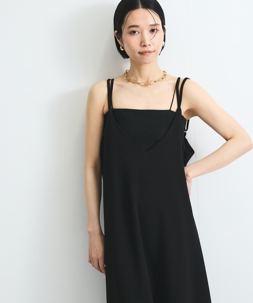 VICKY(ビッキー)の「カップ付きラメキャミソール≪手洗い可能≫(キャミソール・レディース・オフホワイト/ブラック/ブラウン・M)」の12枚目の写真