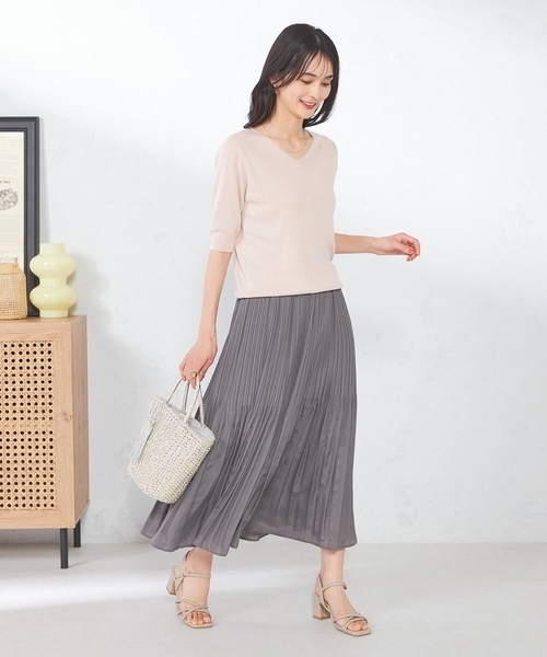 a.v.v（アーヴェヴェ）の「スクエアトゥストラップサンダル（サンダル・レディース・クリーム/アイボリー/ブラック・23.5/22.5/24.5）」の15枚目の写真