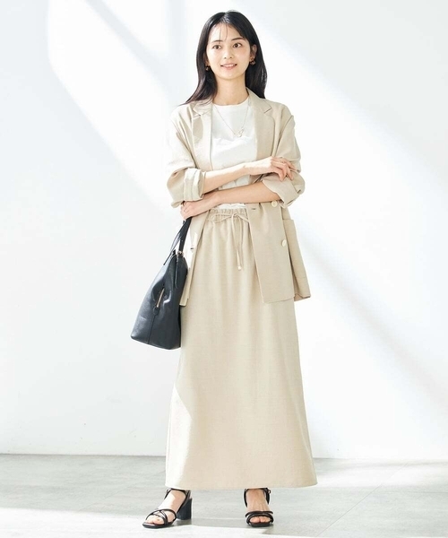 a.v.v（アーヴェヴェ）の「スクエアトゥストラップサンダル（サンダル・レディース・クリーム/アイボリー/ブラック・23.5/22.5/24.5）」の20枚目の写真