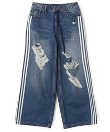 adidas デニム ブルー アトモス×アディダス オリジナルス、ヴィンテージデニムモチーフ