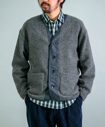 OMNIGOD（オムニゴッド）の「[OMNIGOD mens / オムニゴッド] リサイクルウールパイル ミリタリーカーディガン（カーディガン/ボレロ）」