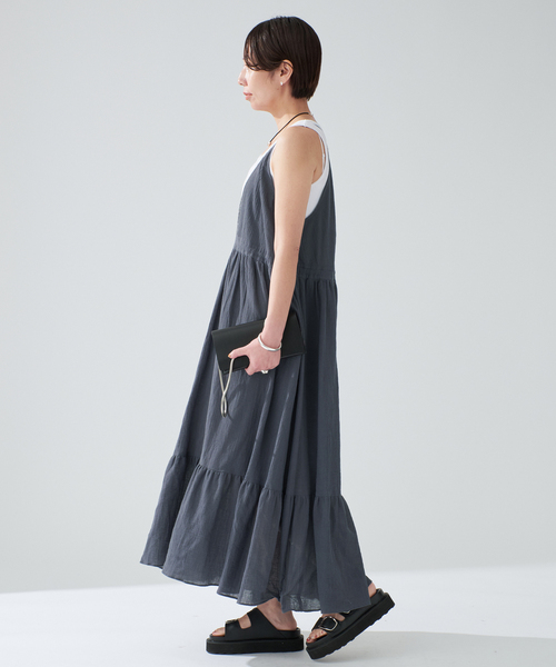 enrica(エンリカ)の「ENRICA エンリカ 2WayDress130(ワンピース・レディース・チャコールグレー・FREE)」の3枚目の写真