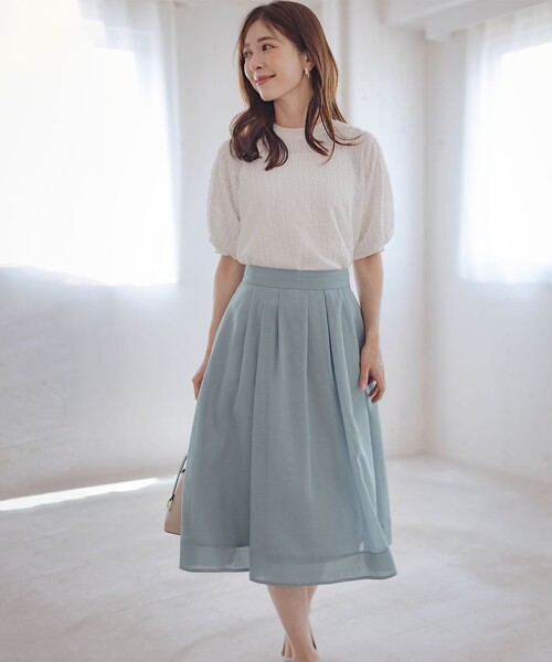 組曲（クミキョク）の「レーシージャージーニットライク カットソー（Tシャツ/カットソー・レディース・ホワイト系/ピンク系/ブラック系・F）」の13枚目の写真