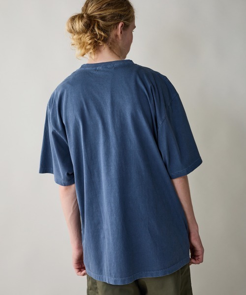 rehacer(レアセル)の「rehacer : Loop Tiger Pigment Dye T-shirt / ループタイガーピグメントダイ Tシャツ(Tシャツ/カットソー・メンズ・ブラック/ネイビー/レッド・SMALL/MEDIUM/LARGE/X-LARGE)」の8枚目の写真