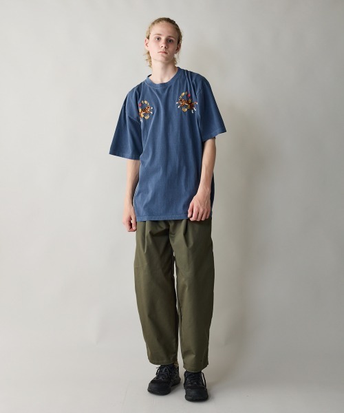 rehacer(レアセル)の「rehacer : Loop Tiger Pigment Dye T-shirt / ループタイガーピグメントダイ Tシャツ(Tシャツ/カットソー・メンズ・ブラック/ネイビー/レッド・SMALL/MEDIUM/LARGE/X-LARGE)」の9枚目の写真