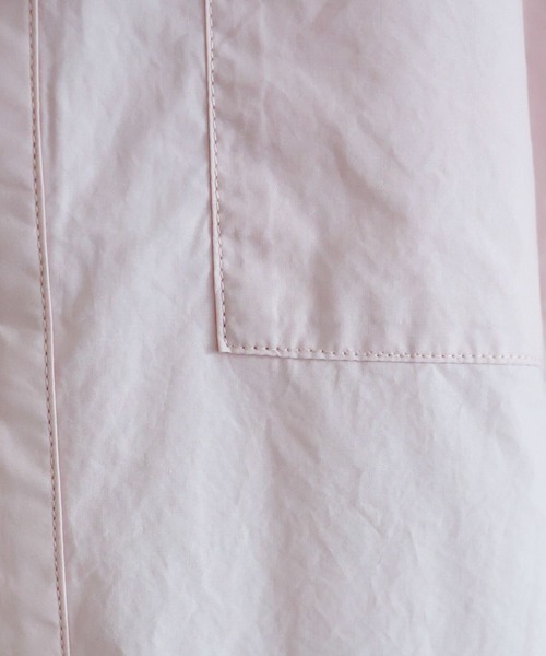 RAGEBLUE（レイジブルー）の「サイドリボンアソートオーバーシャツ（シャツ/ブラウス・レディース・ダークグレー/イエロー/ピンク/ブラック系/グレー系・FREE）」の17枚目の写真