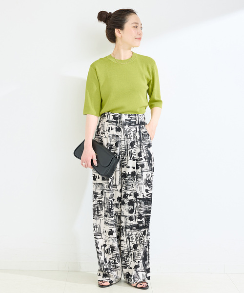 B.C STOCK(ベーセーストック)の「ウォッシャブル / 接触冷感 / ソウバリプルオーバー(ニット/セーター・レディース・ブラック/ネイビー/グリーン/ホワイト・FREE)」の19枚目の写真