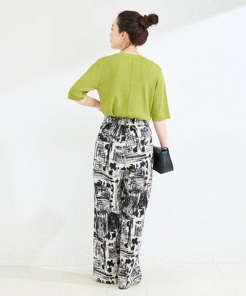 B.C STOCK(ベーセーストック)の「ウォッシャブル / 接触冷感 / ソウバリプルオーバー(ニット/セーター・レディース・ブラック/ネイビー/グリーン/ホワイト・FREE)」の21枚目の写真