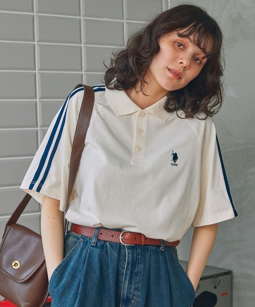 U.S. POLO ASSN. / ユーエスポロアッスン 別注 サイドライン 半袖
