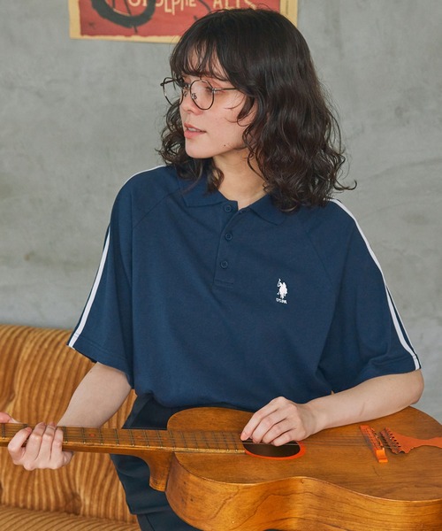 ロゴ、ライン　RF 半袖ポロシャツ 楽天市場】U.S. POLO ASSN. (ユーエスポロアッスン) 鹿の子