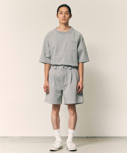mocT(モクティー)の「mocT/モクティ STRETCH FLEECE 2TUCK SHORTS ストレッチフリース2タックショーツ ハーフパンツ(その他パンツ・レディース・ホワイト/ヘザーグレー・XL)」の16枚目の写真