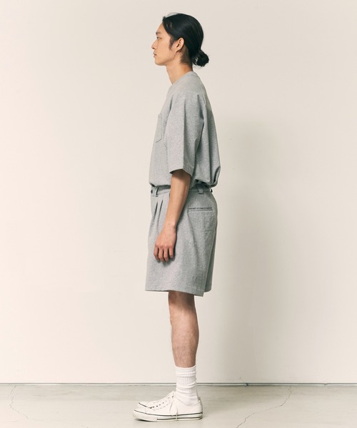 mocT(モクティー)の「mocT/モクティ STRETCH FLEECE 2TUCK SHORTS ストレッチフリース2タックショーツ ハーフパンツ(その他パンツ・レディース・ホワイト/ヘザーグレー・XL)」の17枚目の写真