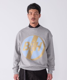 BEDWIN & THE HEARTBREAKERS | L/S PRINTED C-NECK SWEAT "WOBBLE"(スウェット)