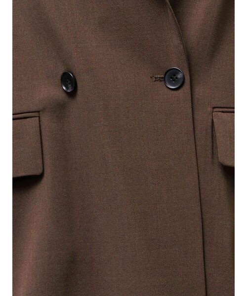 ELENDEEK（エレンディーク）の「リラクシーテーラードジレ【セットアップ対応】（テーラードジャケット・レディース・ブラウン/アイボリー/チャコールグレー・FREE）」の7枚目の写真