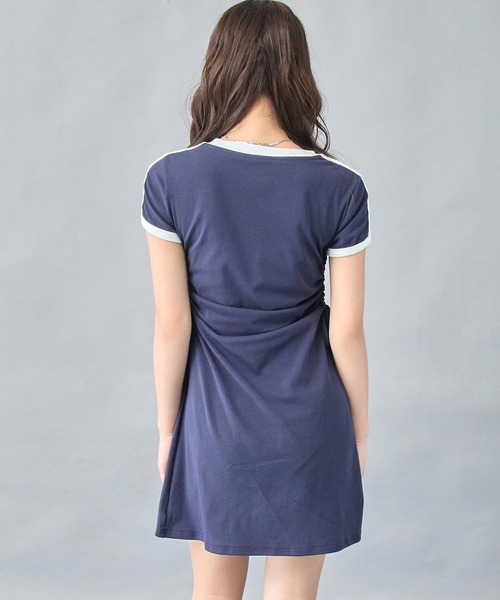 ANAP(アナップ)の「スポーティーTシャツ ミニワンピース(ワンピース・レディース・ネイビー/ブラック・FREE)」の5枚目の写真