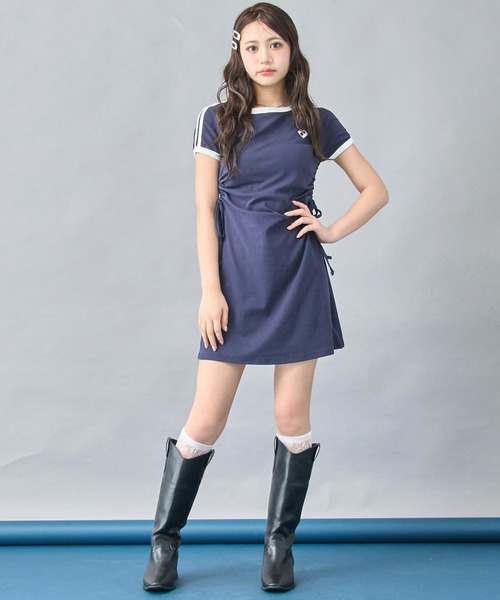 ANAP(アナップ)の「スポーティーTシャツ ミニワンピース(ワンピース・レディース・ネイビー/ブラック・FREE)」の7枚目の写真