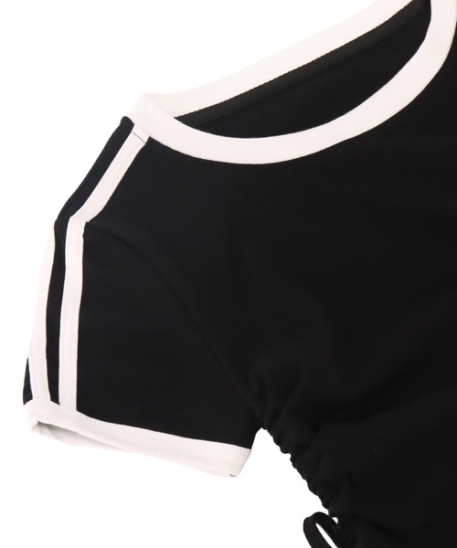 ANAP(アナップ)の「スポーティーTシャツ ミニワンピース(ワンピース・レディース・ネイビー/ブラック・FREE)」の11枚目の写真